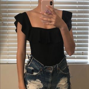 NWT nasty gal ruffle swimsuit/bodysuit